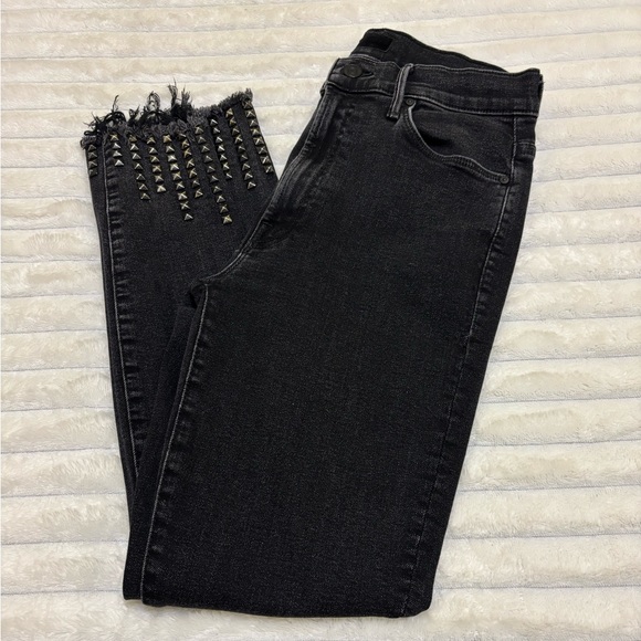 MOTHER The Stunner Zip Ankle Step Fray in Wrong Side of the Track, sz 27 - Picture 5 of 15